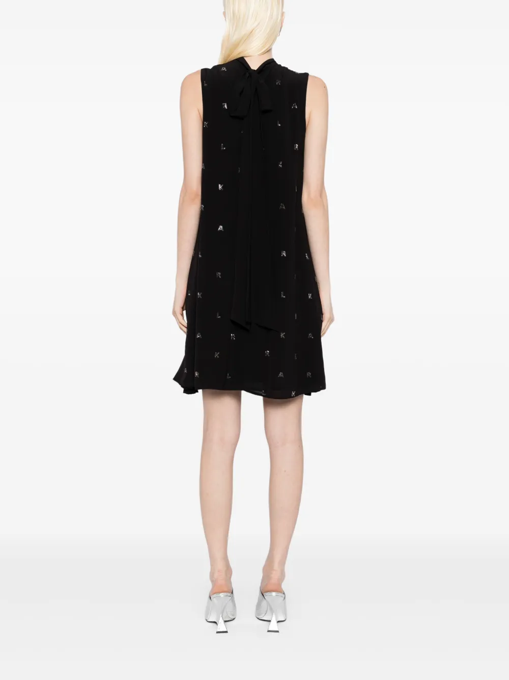 Karl Lagerfeld Karl cocktailjurk met stras Zwart