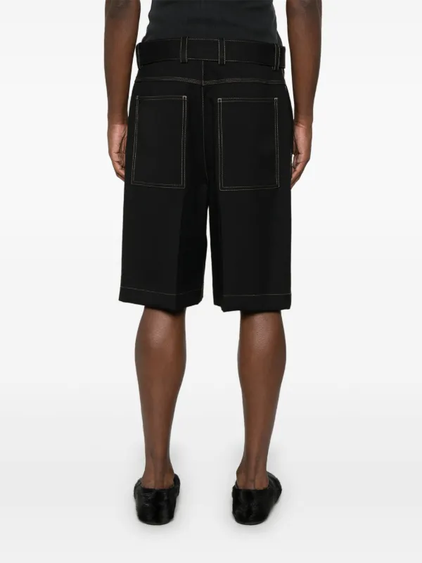 Jil Sander ベルテッド ショートパンツ | ブラック | FARFETCH JP