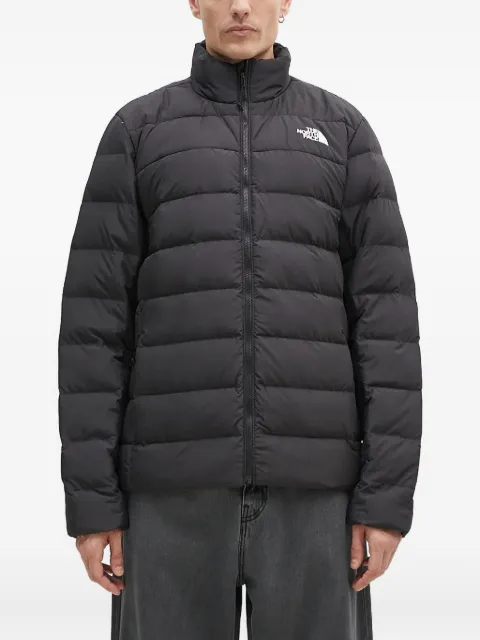 The North Face logo quilted jacket
