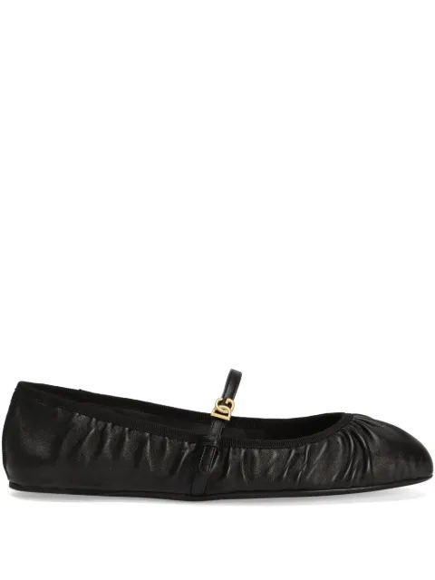 Dolce & Gabbana flats con logo estampado