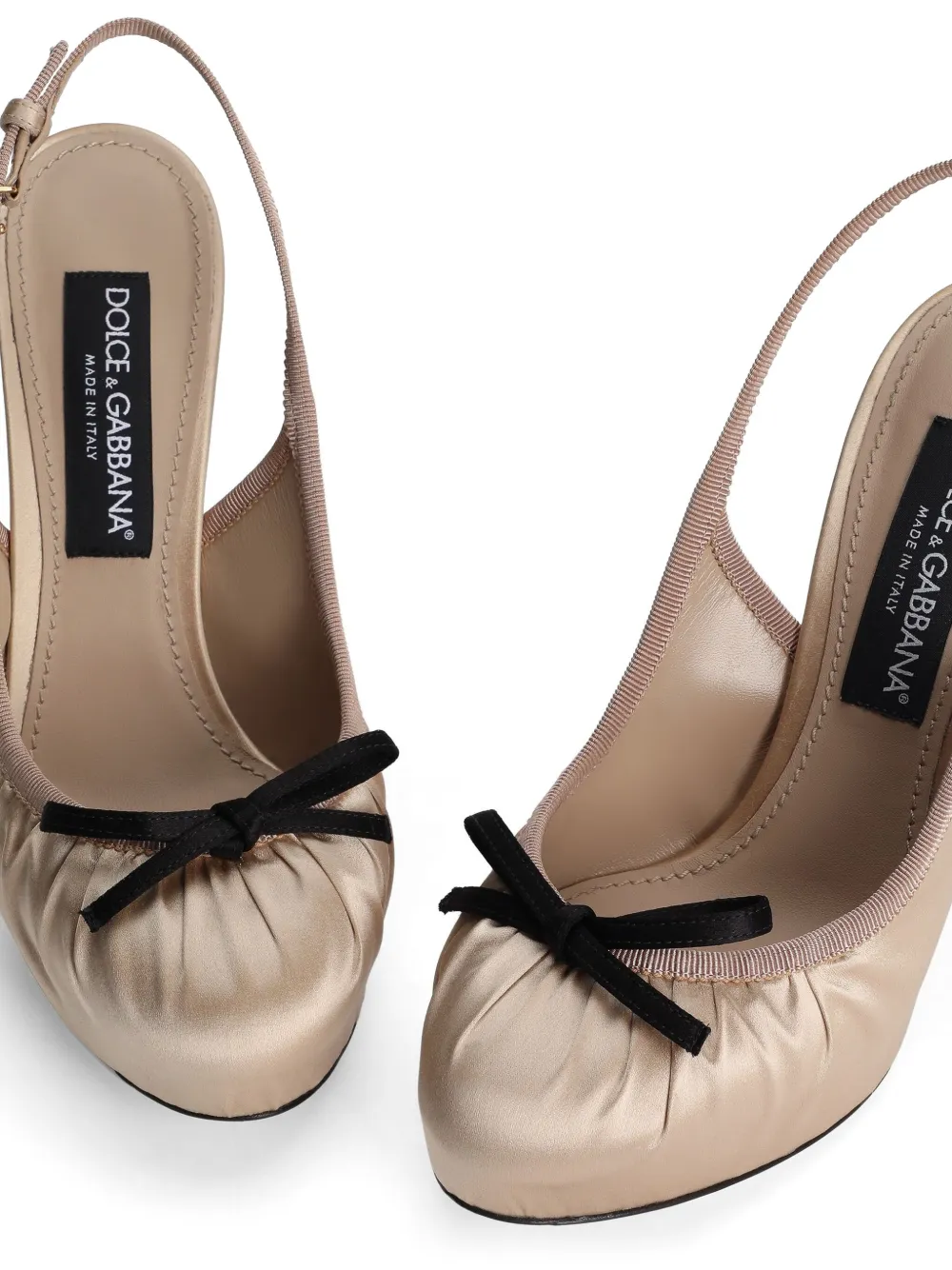 Dolce & Gabbana satin pumps Neutrals