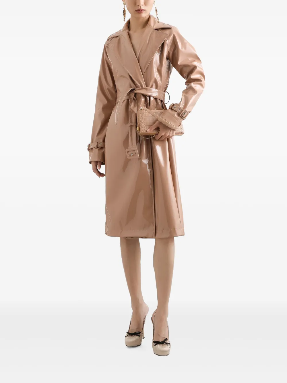 Dolce & Gabbana belted trench coat - Bruin