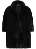 Dolce & Gabbana faux-fur coat - Black