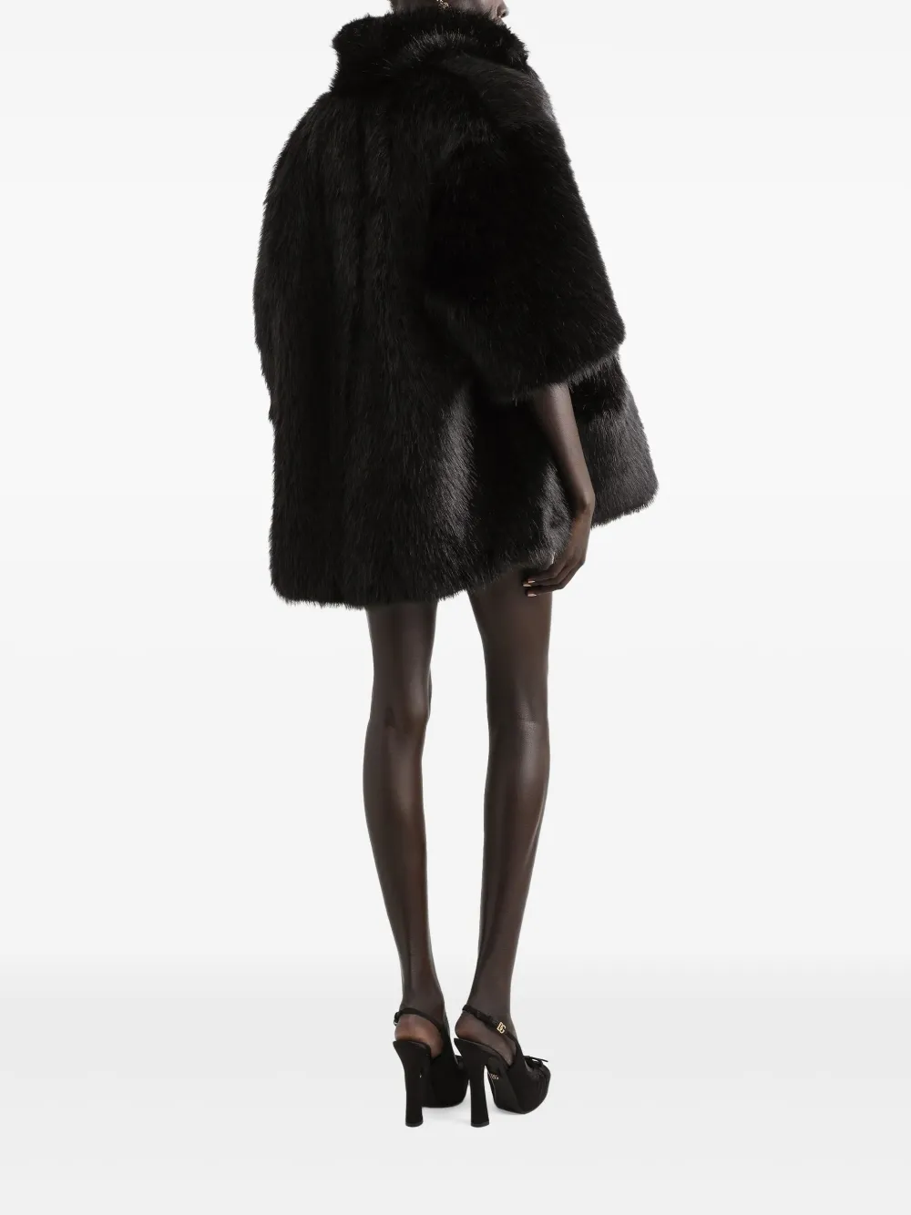 Dolce & Gabbana Jas van imitatiebont Zwart
