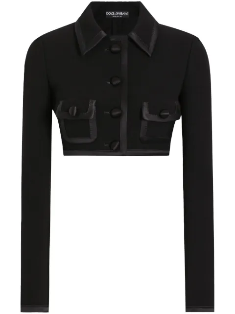 Dolce & Gabbana button-up cropped jacket