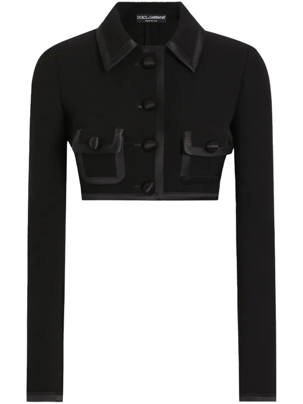 Dolce & Gabbana クロップド ジャケット | ブラック | FARFETCH JP