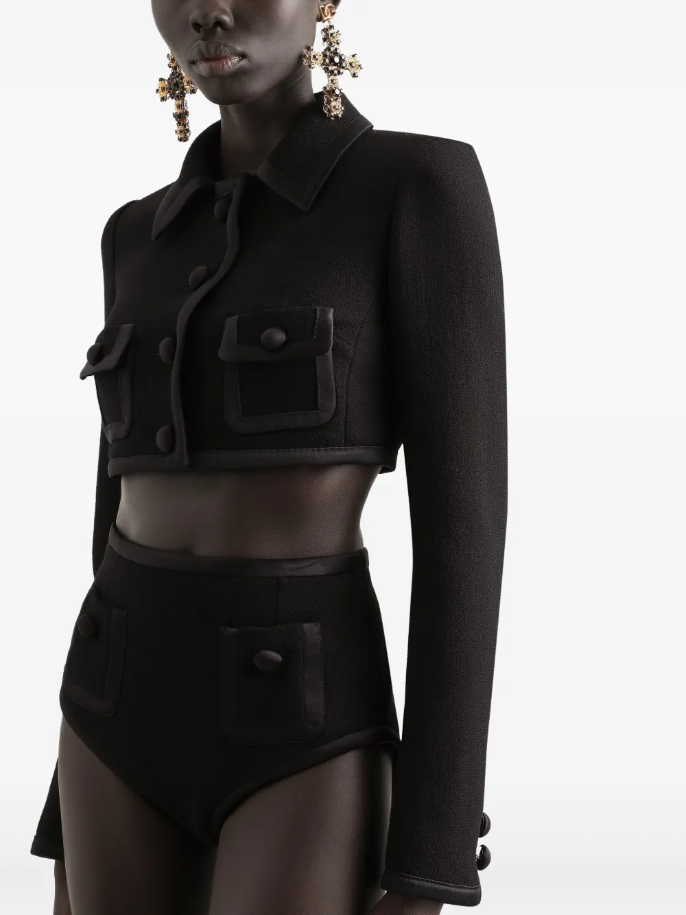 Dolce & Gabbana Cropped jack Zwart