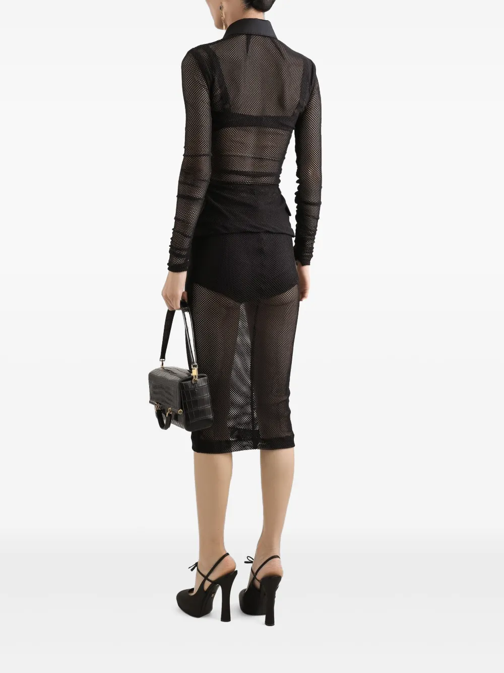 Dolce & Gabbana Mesh blouse Zwart