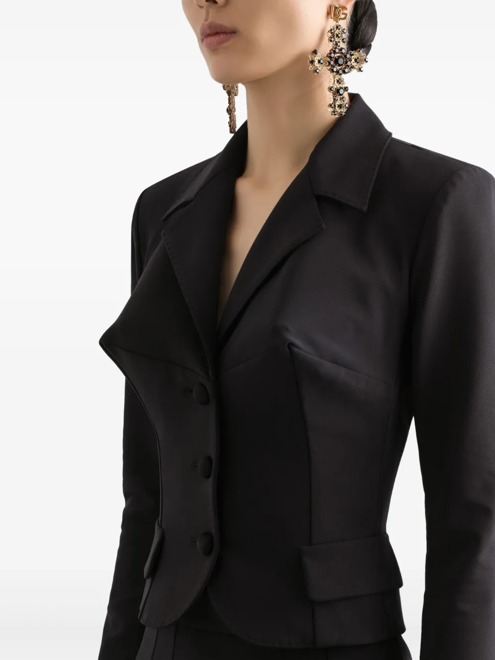 Dolce & Gabbana Getailleerde blazer Zwart