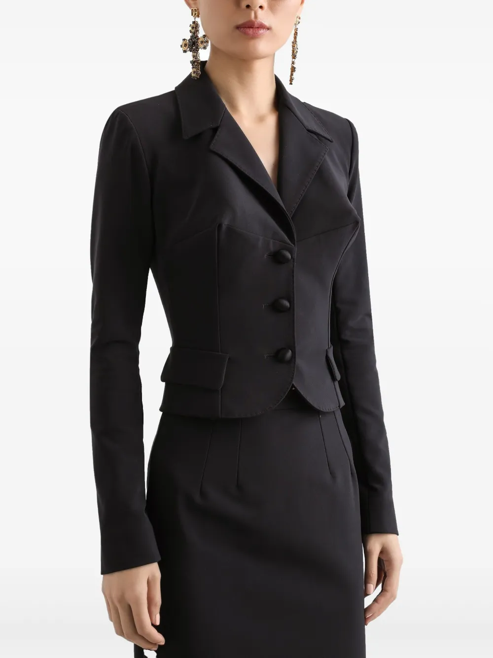Dolce & Gabbana Getailleerde blazer Zwart