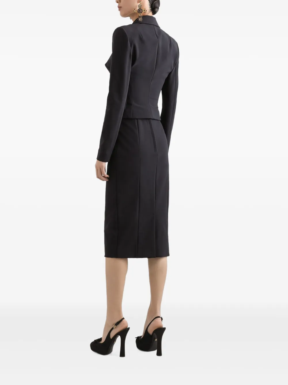 Dolce & Gabbana Getailleerde blazer Zwart