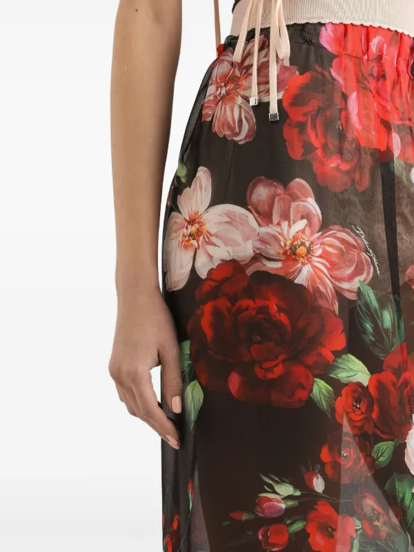 Dolce & Gabbana フローラル スカート | ブラック | FARFETCH JP