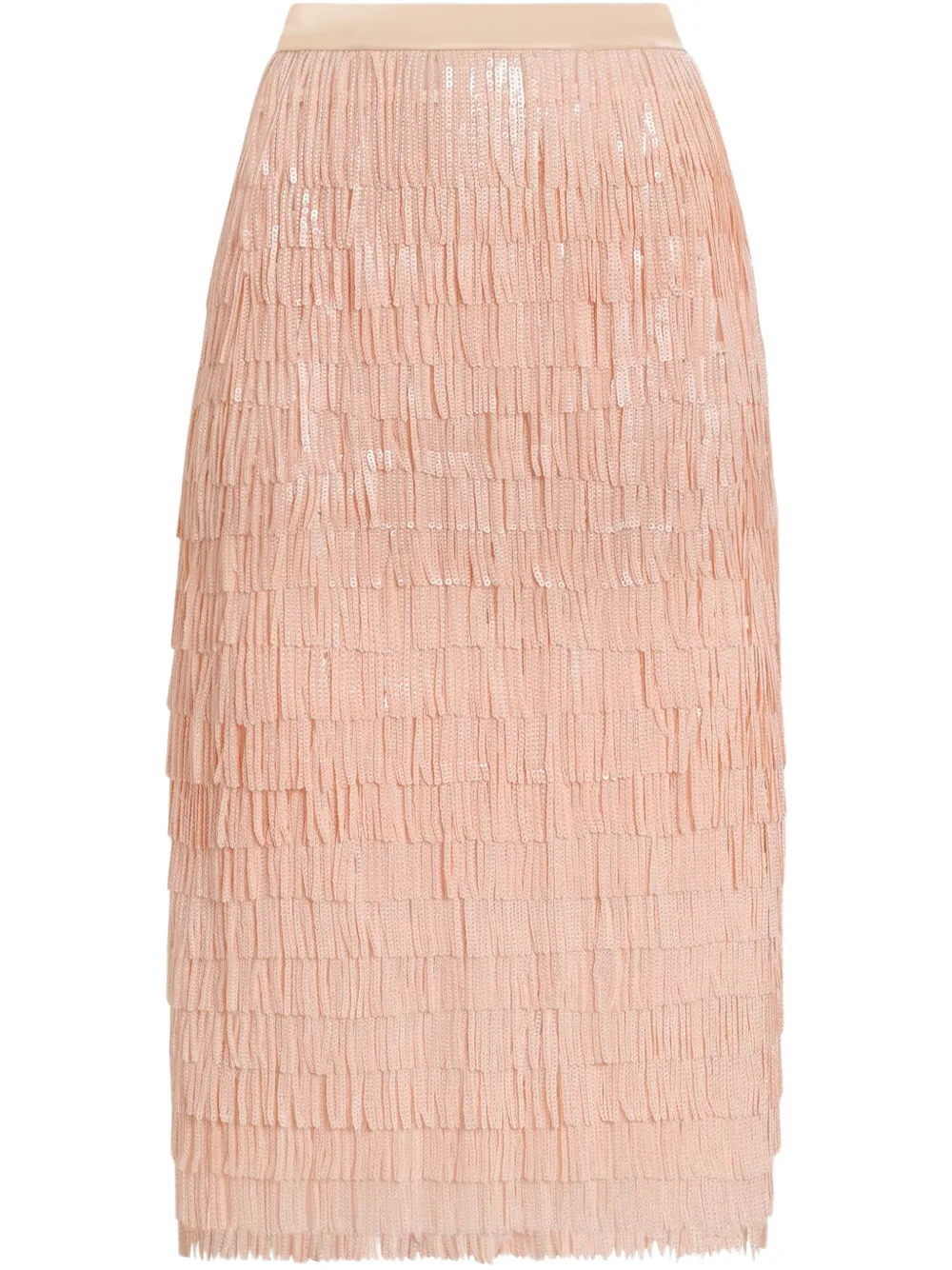 Dolce & Gabbana Midi-rok met pailletten Roze