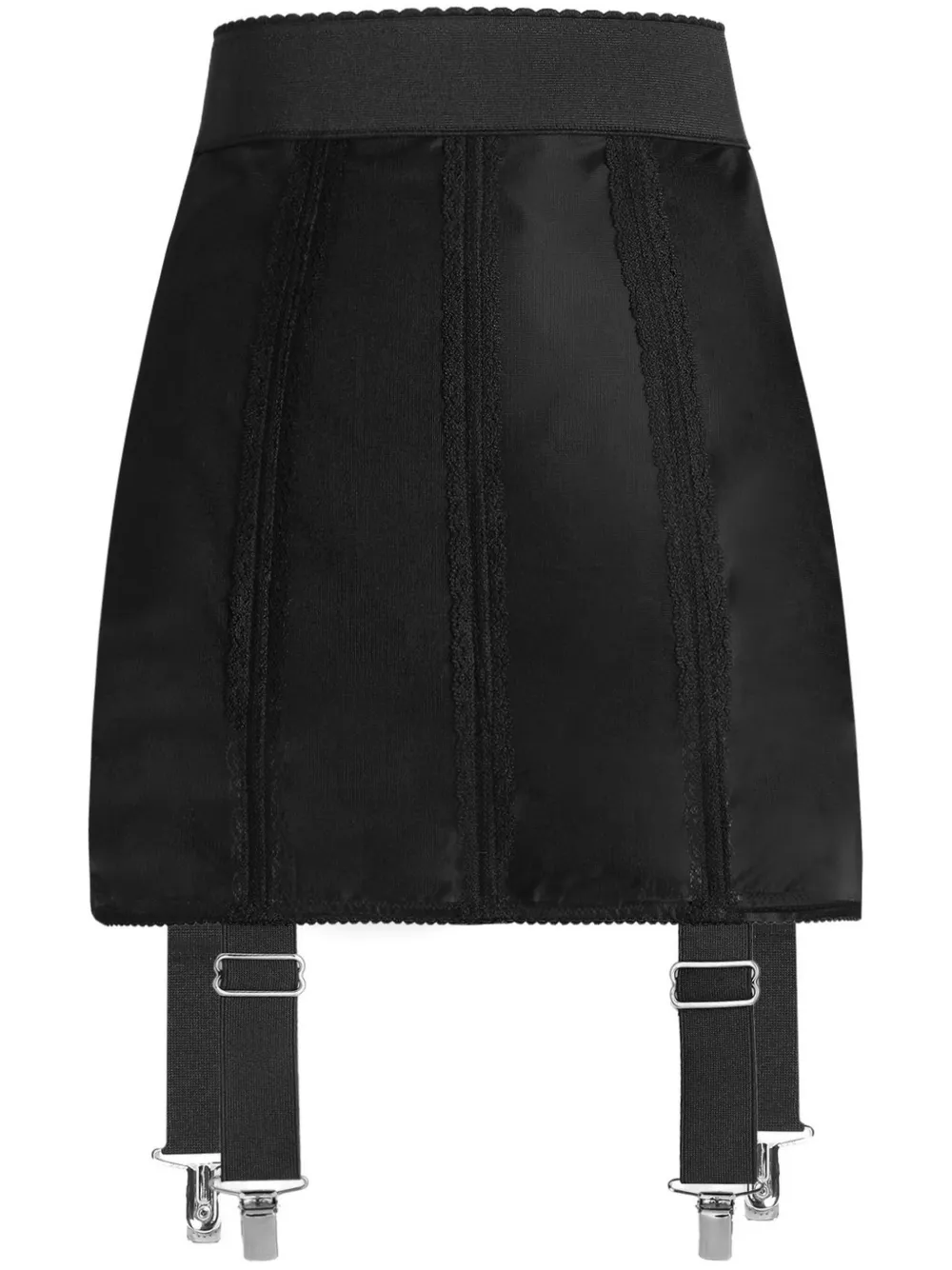 Dolce & Gabbana Mini-rok met jarretels Zwart