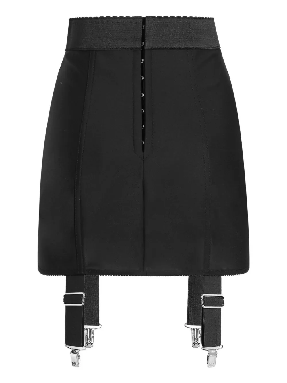 dolce&gabbana Dolce & Gabbana Mini-rok met jarretels - Zwart