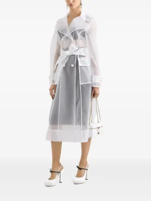 Dolce & Gabbana ハイウエスト レースパネル スカート ホワイト Long lace dress with corset detailing in White for Women