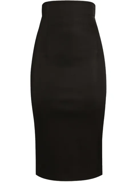 Dolce & Gabbana falda midi con cintura alta