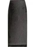 Dolce & Gabbana mesh midi skirt - Black