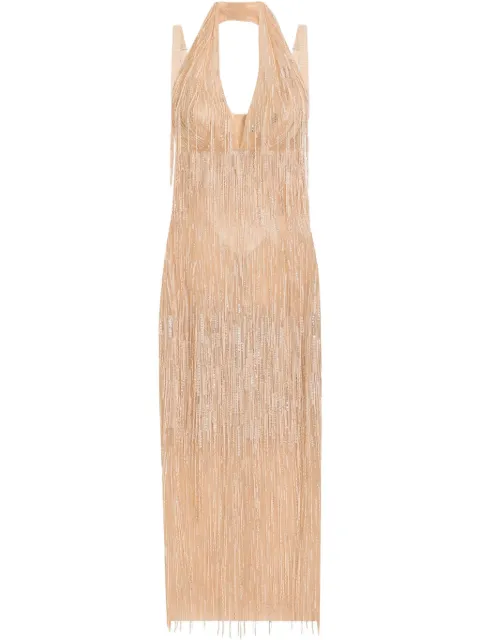 Dolce & Gabbana fringed midi dress