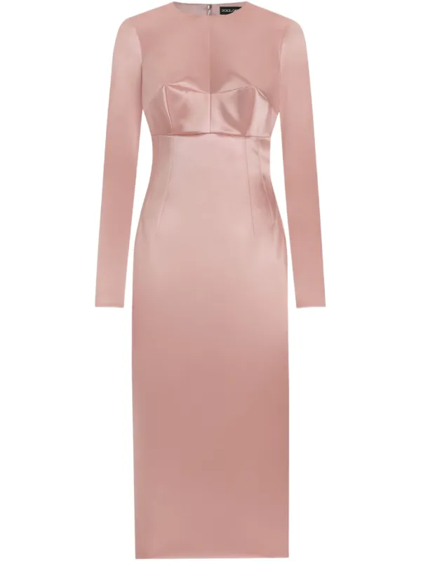 dolce and gabbana pink silk dress Dolce & Gabbana 1996 Pink Dress