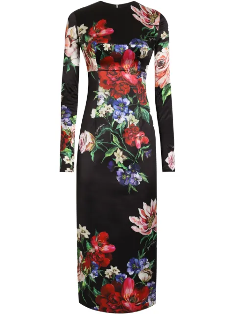 Dolce & Gabbana floral-print midi dress