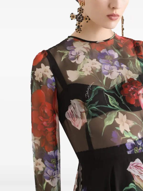 【送料&関税込】Dolce & Gabbana Floral Printed Midi Flar 26518435_56988936_600.jpg