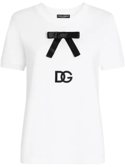 Dolce & Gabbana bow-detail T-shirt