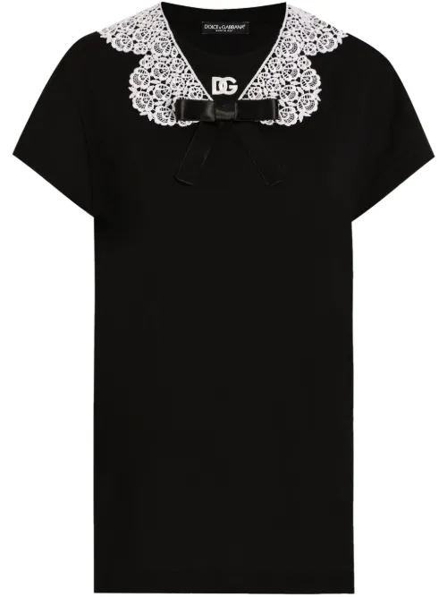 Blouse bordée de dentelle - Dolce & Gabbana - Modalova