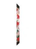 Dolce & Gabbana rose-print headscarf - Red