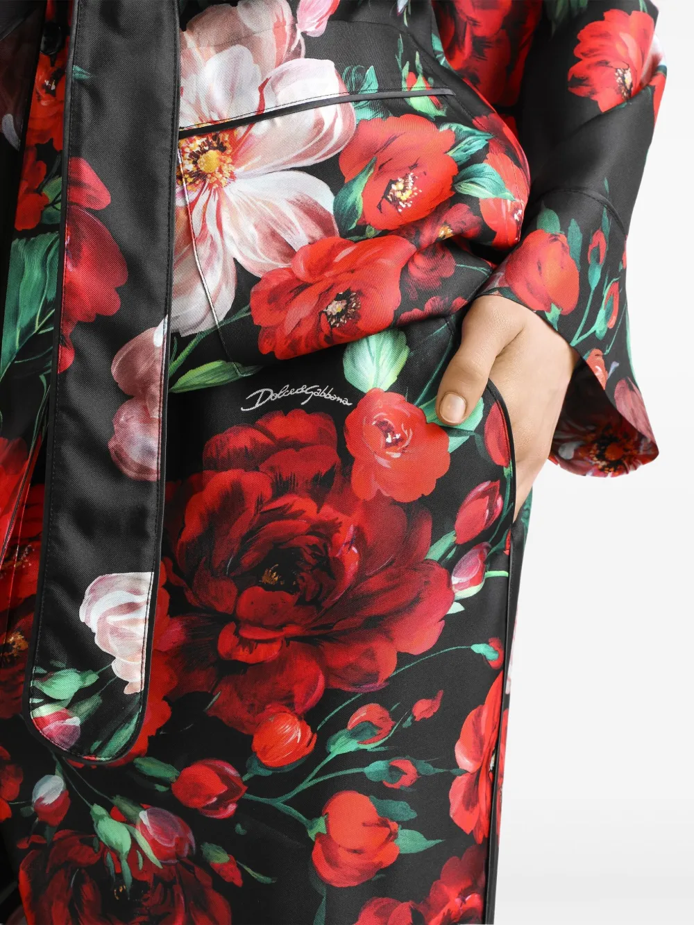 Dolce & Gabbana Zijden broek Zwart