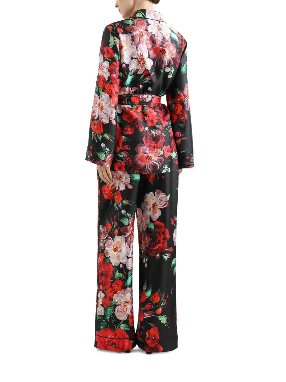 Dolce & Gabbana Zijden broek Zwart