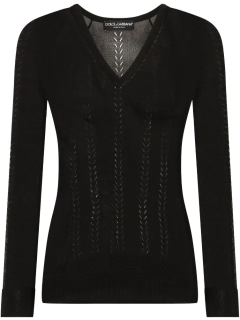Dolce & Gabbana — openwork-areas sweater