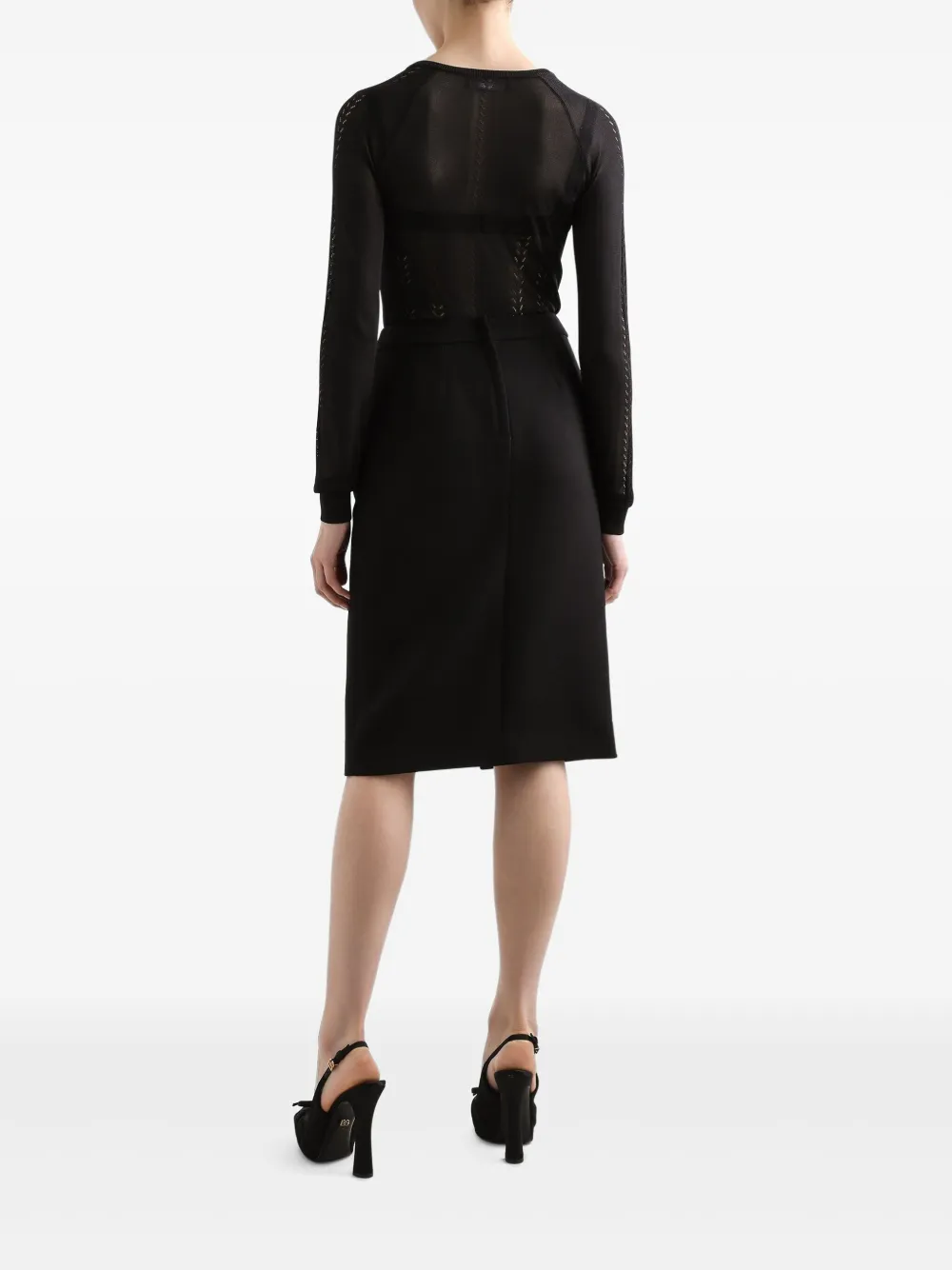 Dolce & Gabbana Trui met opengewerkte details Zwart