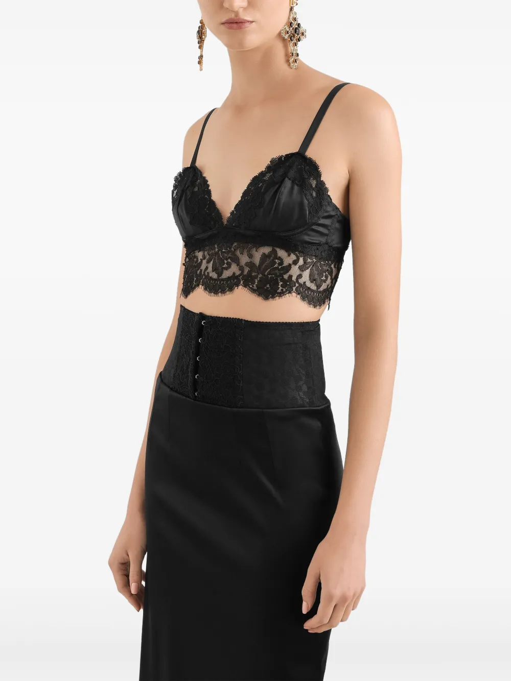 Dolce & Gabbana Bralette van kant Zwart