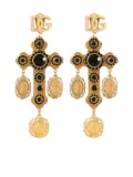 Dolce & Gabbana cross drop earrings - Gold