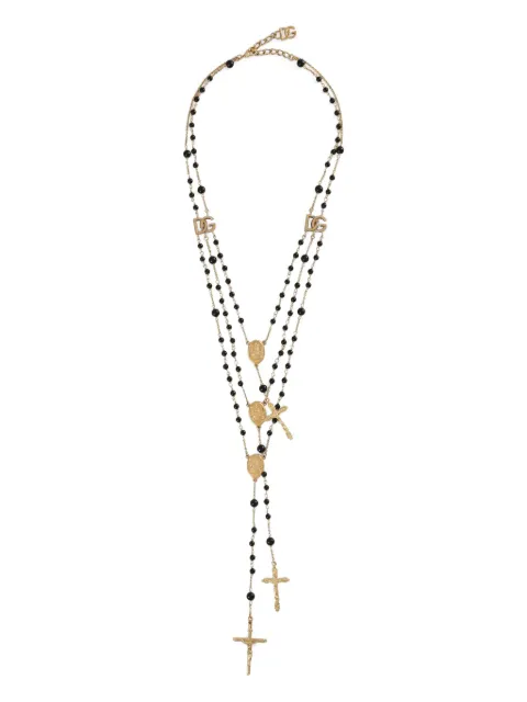 Dolce & Gabbana 18K yellow gold Rosary-style necklace