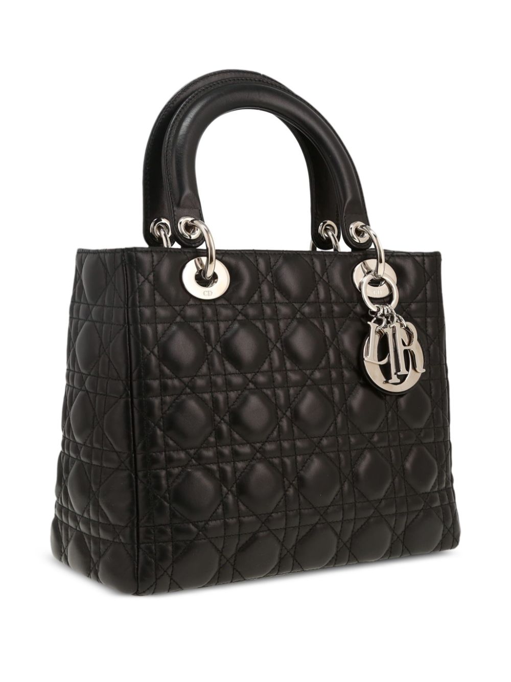 Christian Dior Dior Lady Dior handbag in black leather cannage Women