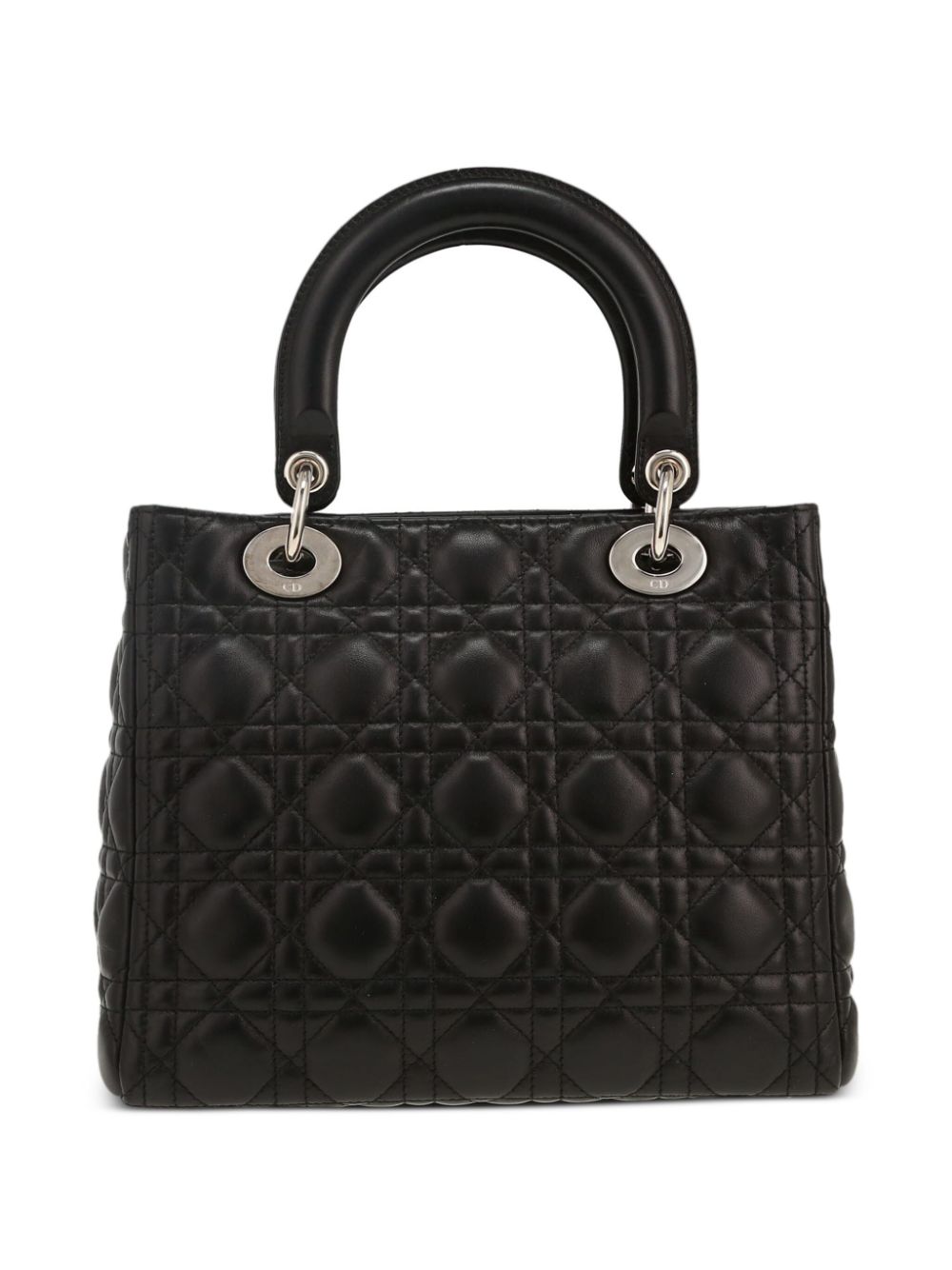 Christian Dior Dior Lady Dior handbag in black leather cannage Women