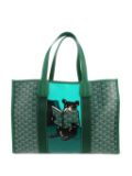 Goyard Pre-Owned Goyard Villette shopping bag in green Goyard canvas and green leather