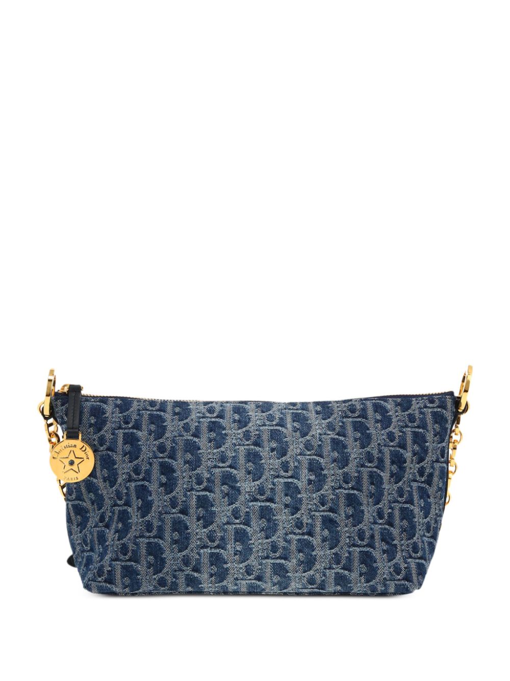 Christian Dior Pre-Owned Dior Diorstar handbag in blue monogram denim canvas and blue leather