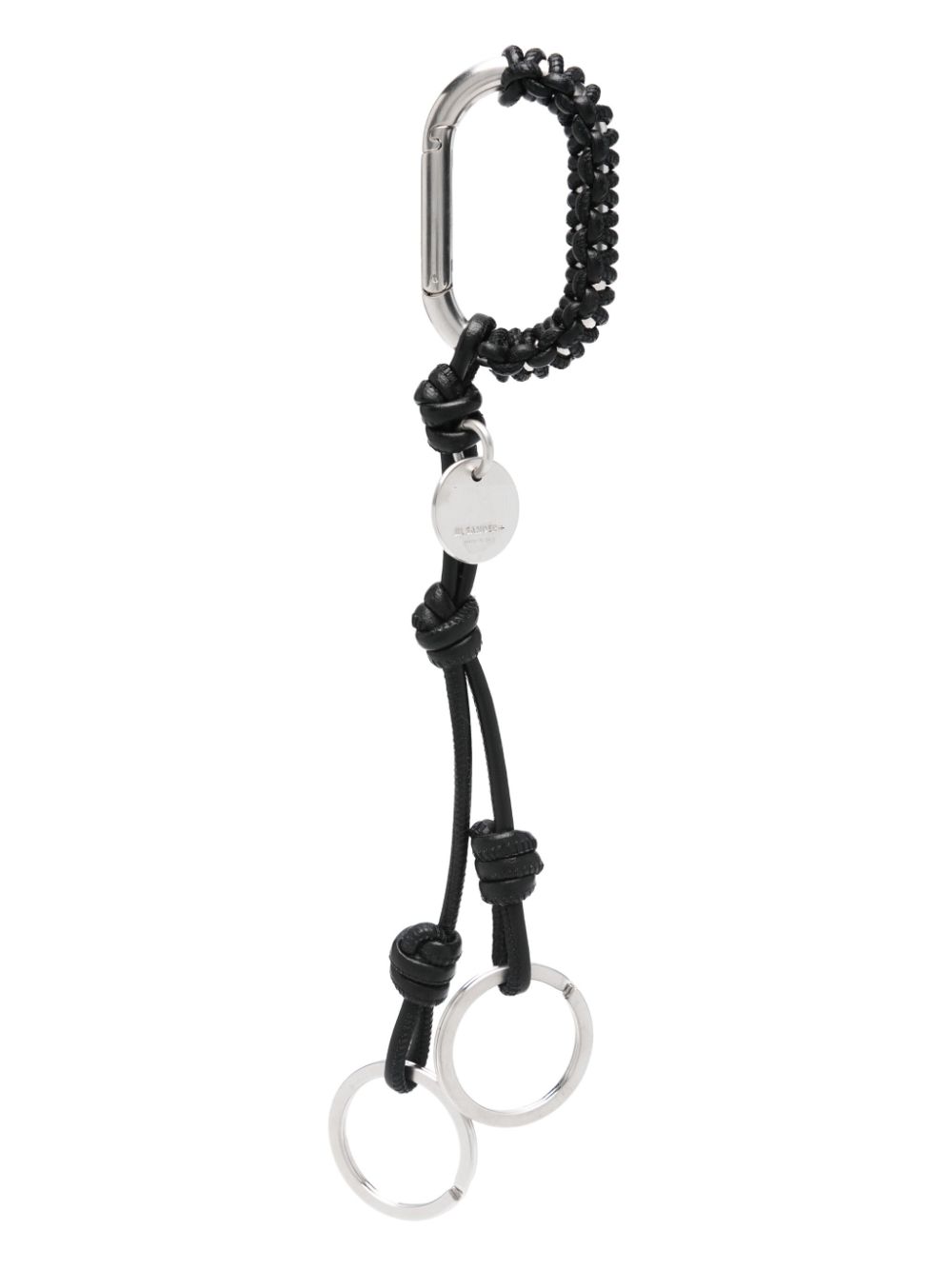 Jil Sander Woven Double keyring - Black