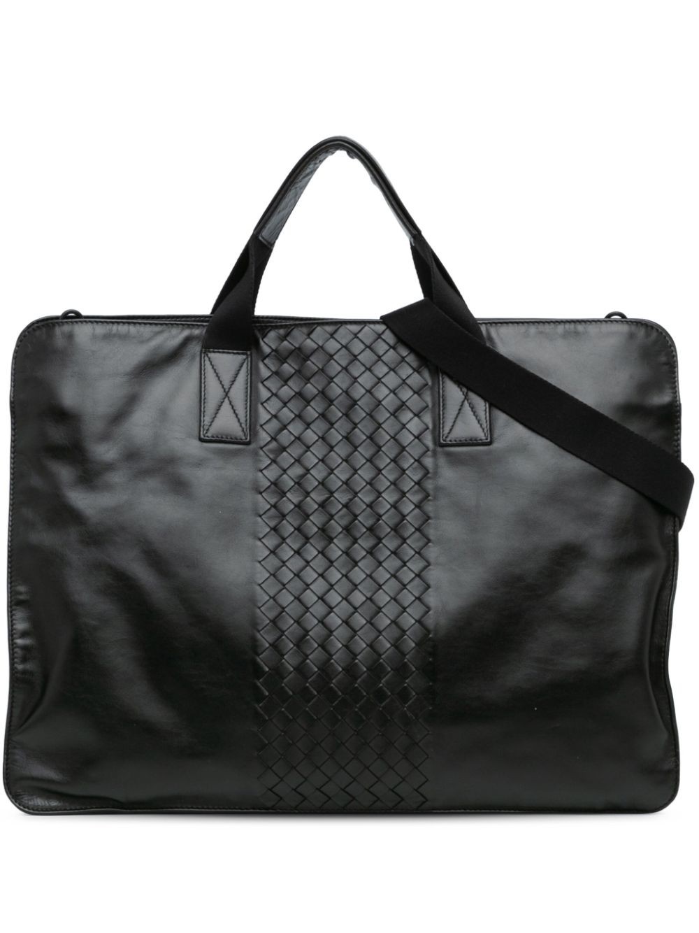 2012-2024 Intrecciato Trimmed Leather Soft Briefcase business bag