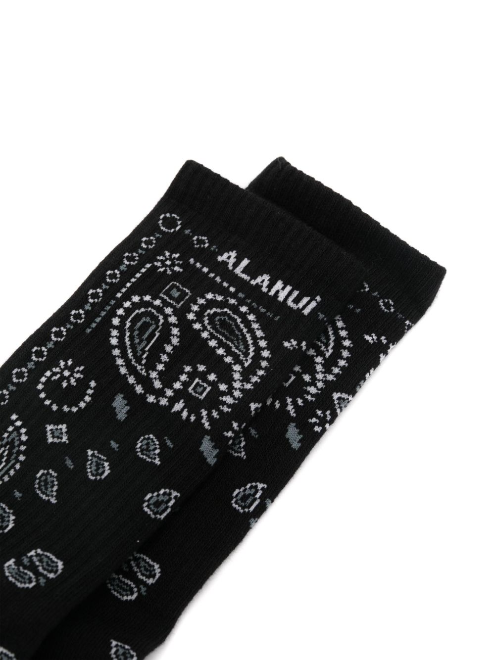 Alanui Sokken met bandana-print - 1084 BLACK/MULTICOLOR