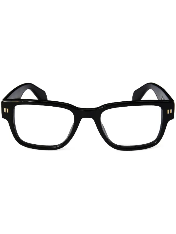 【送料&関税込】Off-White Eyewear Style 7l Glasses - Unisex Off-White Eyewear 7V Glasses | Black | FARFETCH