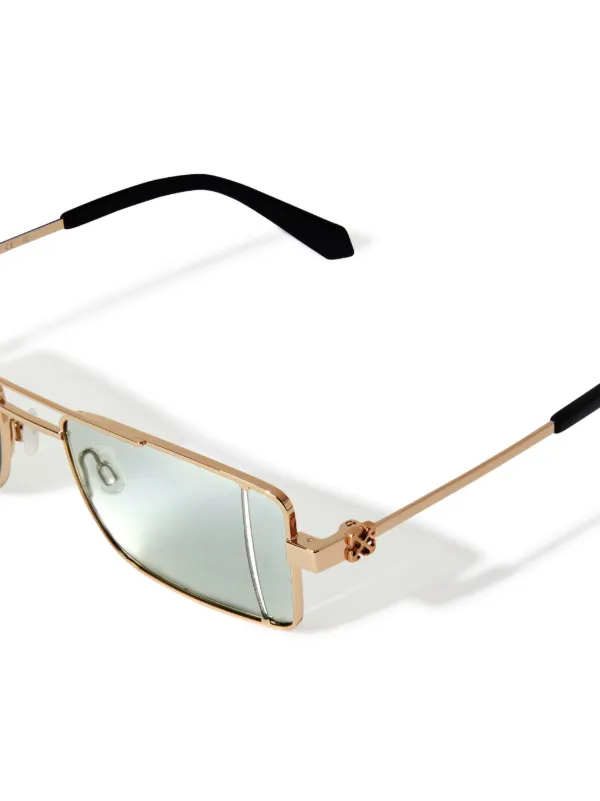 Off-White Eyewear Cortez Sunglasses | Gold | FARFETCH