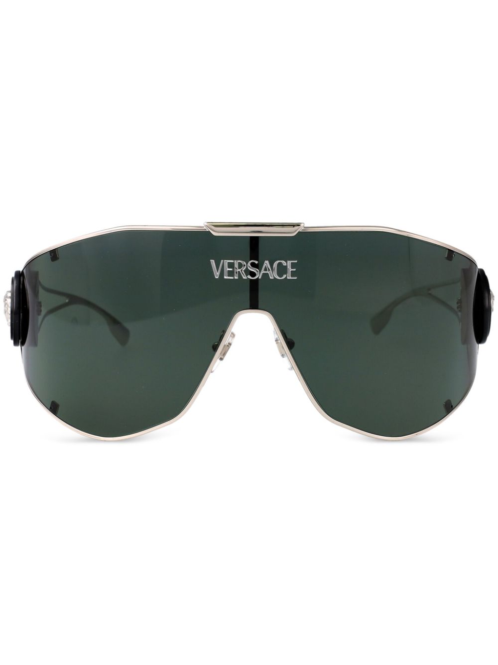 Versace Eyewear Zonnebril met schild montuur Zilver