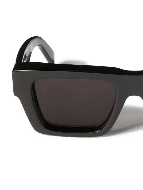【送料&関税込】Off-White Oregon Sunglasses - Unisex Off-White White & Gray Oregon Sunglasses Off-White