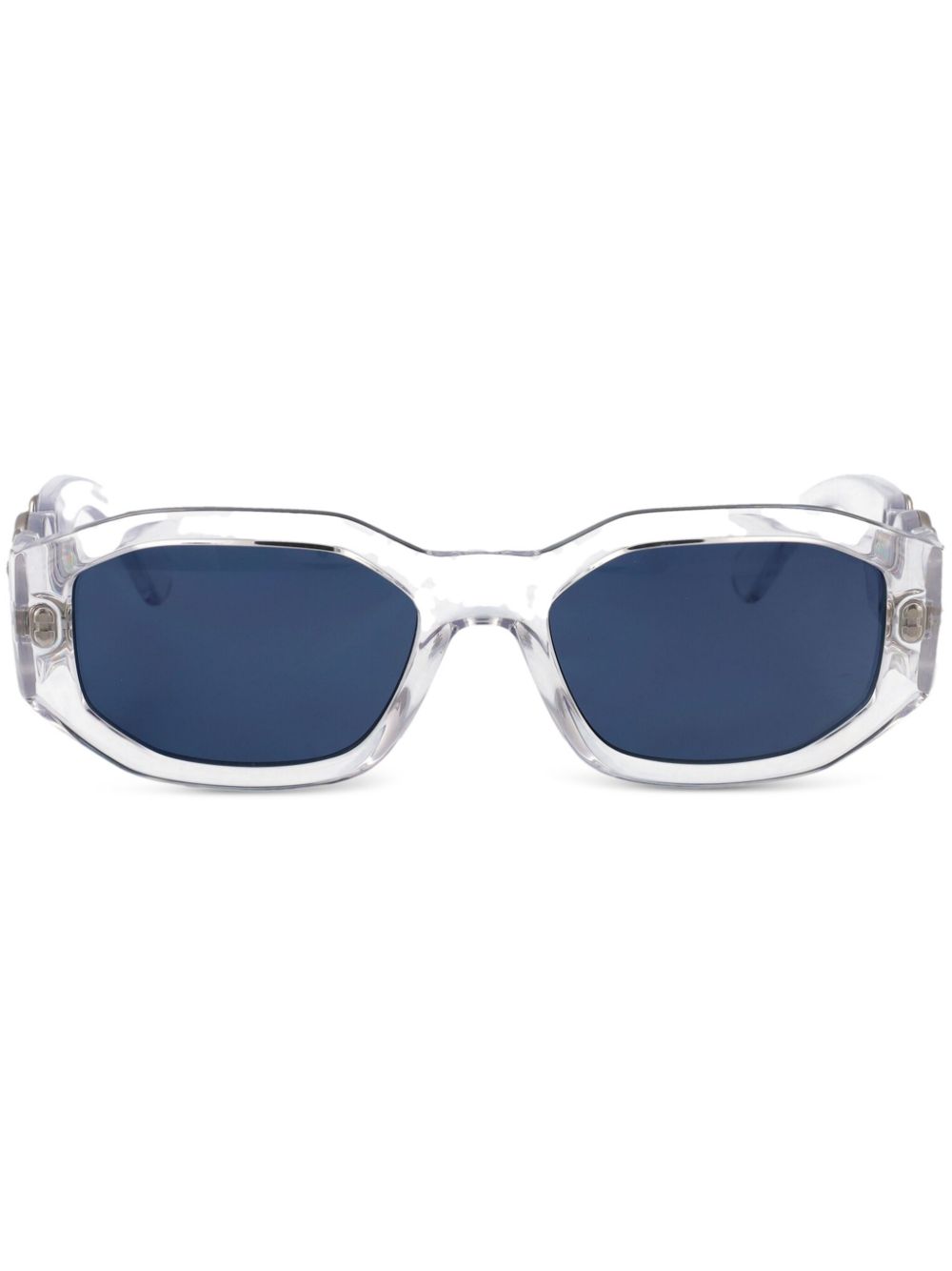 Versace Eyewear Zonnebril met rechthoekig montuur Wit