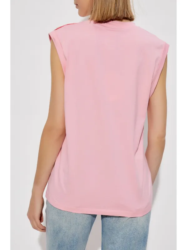 Balmain logo-print Tank Top | Pink | FARFETCH