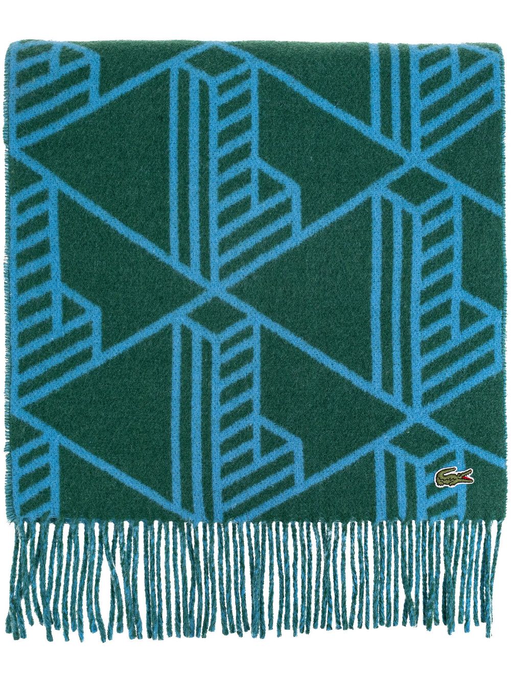 logo-jacquard scarf